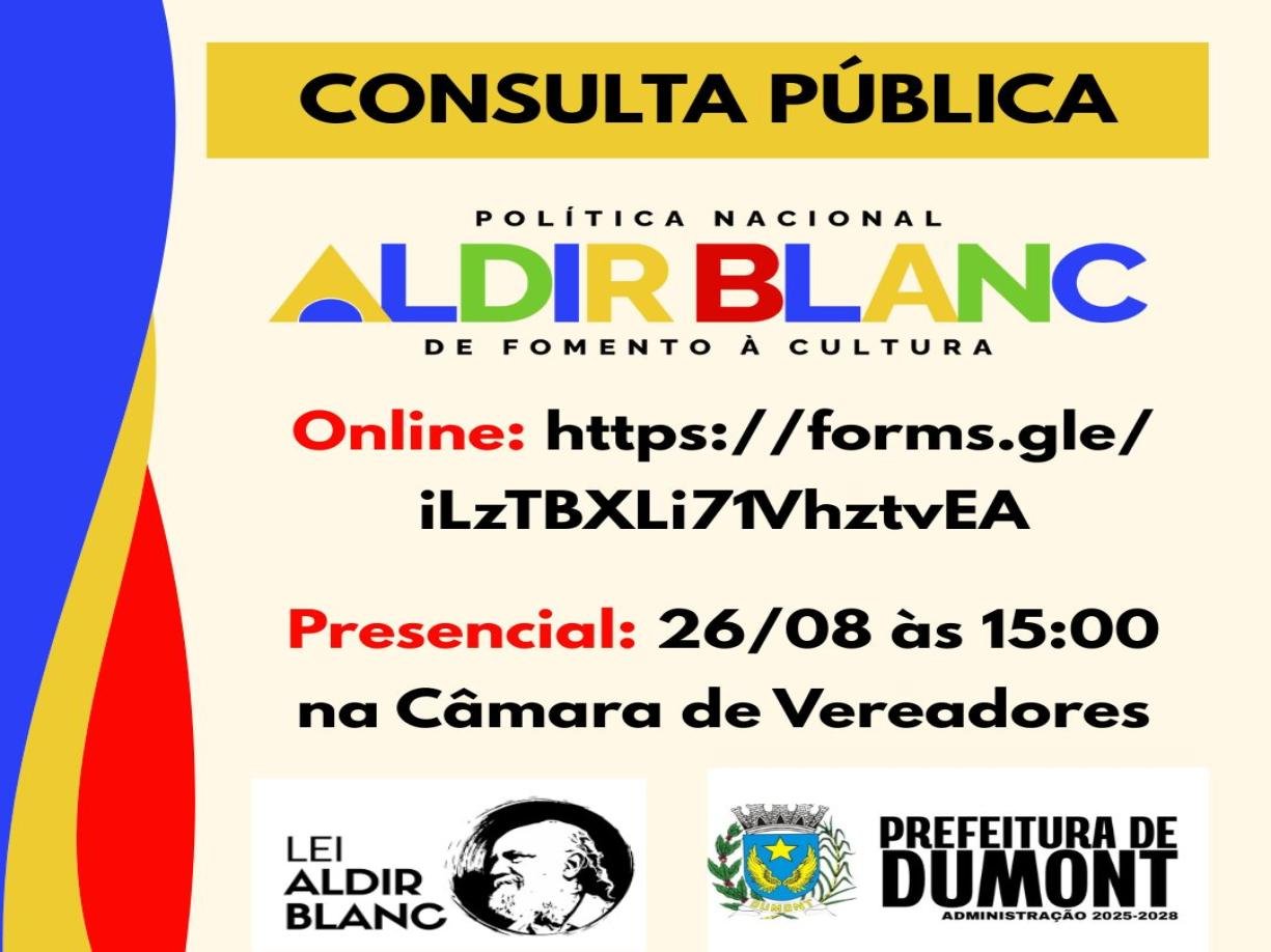 CONSULTA PÚBLICA PARA A POLÍTICA NACIONAL ALDIR BLANC – CICLO 2